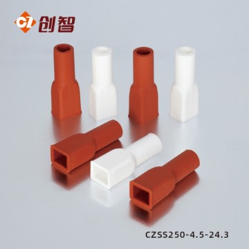 250-4.5直型硅膠端子護(hù)套6.3絕緣端子套